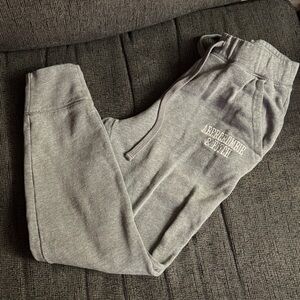Abercrombie & Fitch Gray Logo Sweatpants
